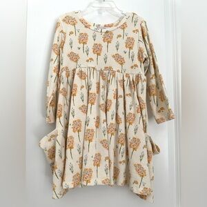 SweetHoney Cream Floral Kids Dress size 6